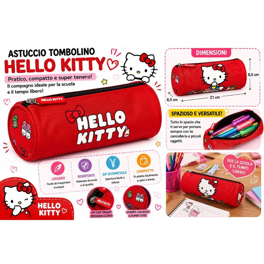 Astuccio Tombolino Hello Kitty – SANRIO - Franco Cosimo Panini | 21cm x 8,5cm