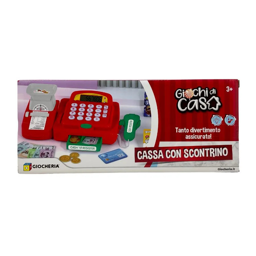 Cassa Giocattolo con Scontrino – Giochi di Casa - Giocheria | 33cm x 15cm x 14cm