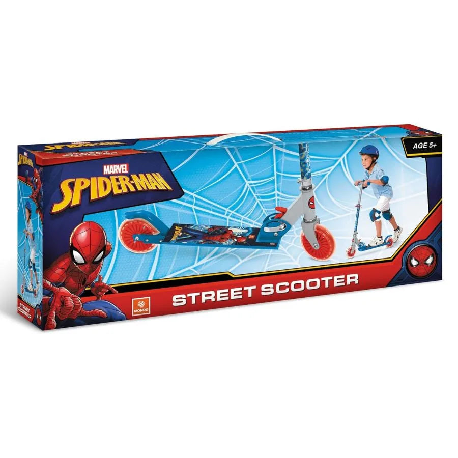 Monopattino 2 ruote Spiderman – Street scooter - Mondo | 66cm x 32,5cm x 79cm