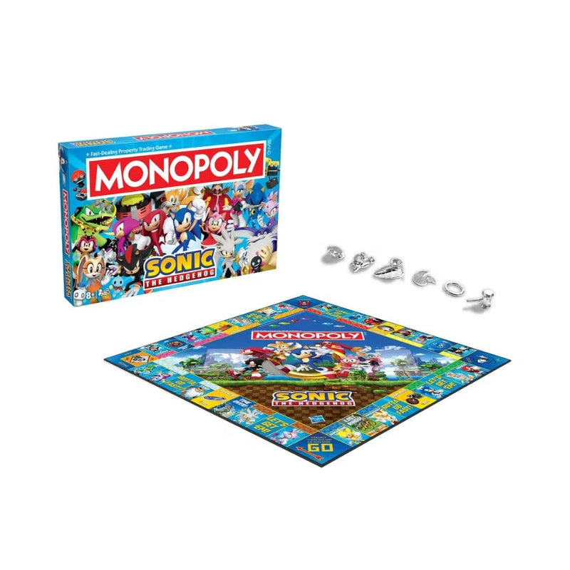 Monopoly Sonic The Hedgehog - Edizione Italiana - Hasbro | 40cm x 6cm x 27cm