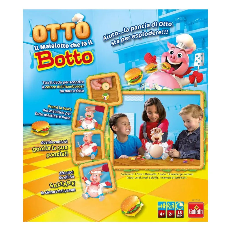 Otto il Maialotto che Fa il Botto – Versione Italiana - Goliath | 23 cm x 12,5 cm x 27 cm