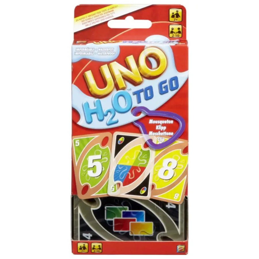UNO H2O Impermeabile – Gioco di Carte da Viaggio Mattel