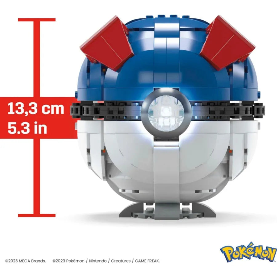 Mega Ball Pokémon Costruibile con Luci – 299 Pezzi
