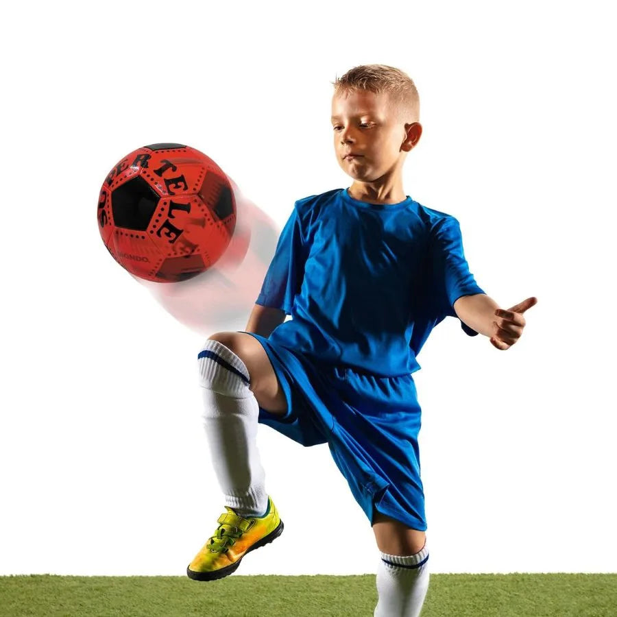 Pallone da Calcio Cucito Super Tele – Misura 5 - Mondo | 23cm x 23cm x 23cm