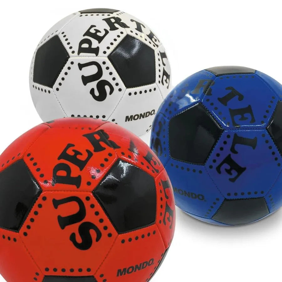 Pallone da Calcio Cucito Super Tele – Misura 5 - Mondo | 23cm x 23cm x 23cm
