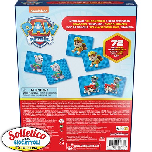 Paw Patrol - Memo Game: Divertimento e Memoria con i Cuccioli Eroici!