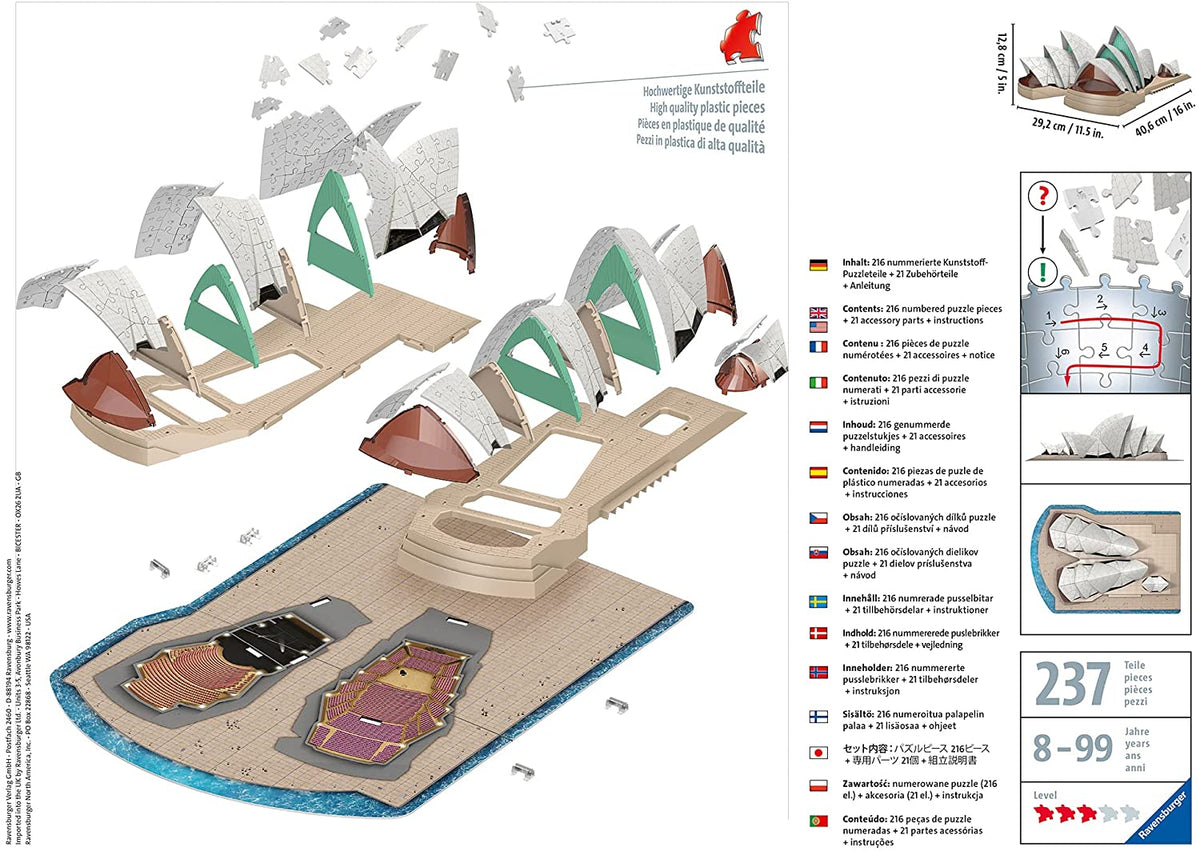 Puzzle 3D Sydney opera house