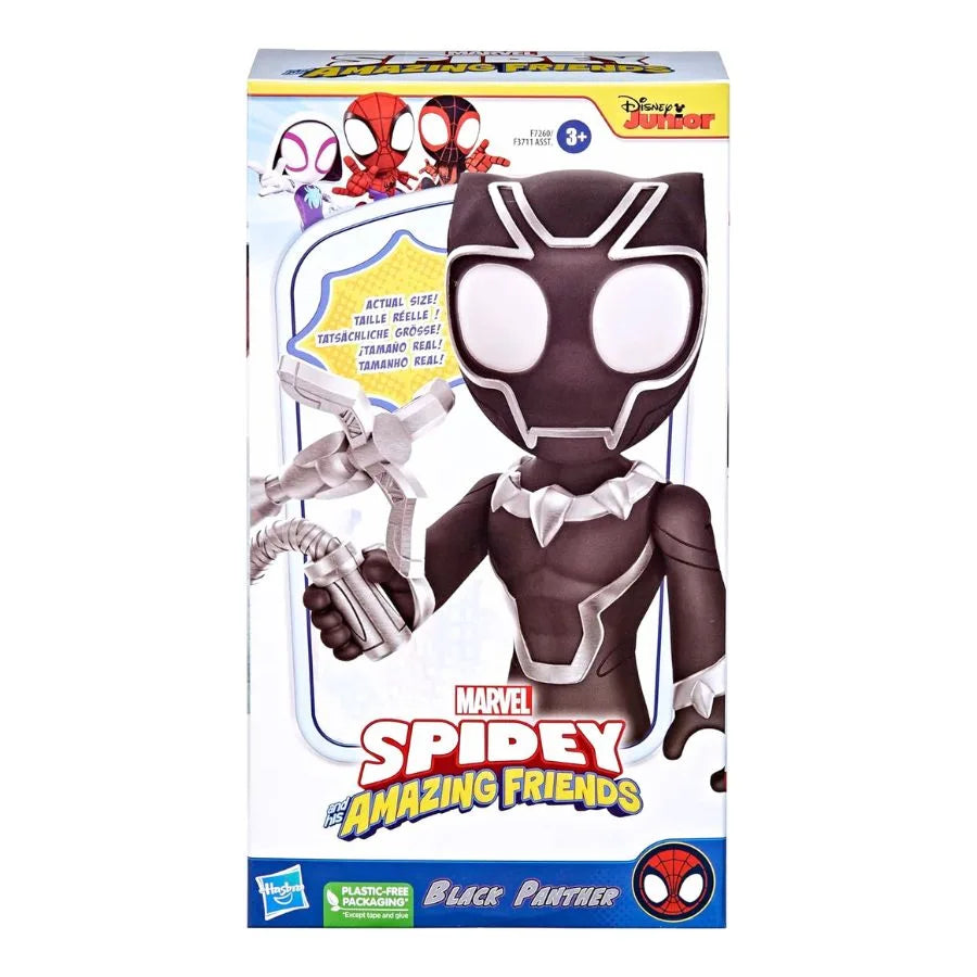 Supersized Black Panther – Marvel Spidey e i Suoi Fantastici Amici – Hasbro | 14cm x 6,5cm x 25cm