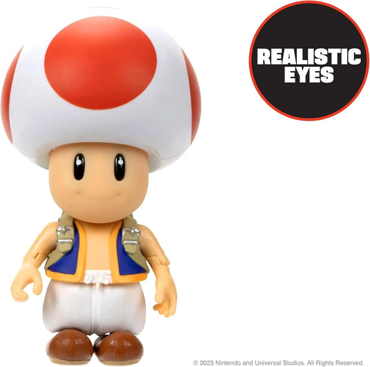 Super Mario Bros. Movie – Action figure Nintendo di Toad 13 cm | 16cm x 19cm x 9cm