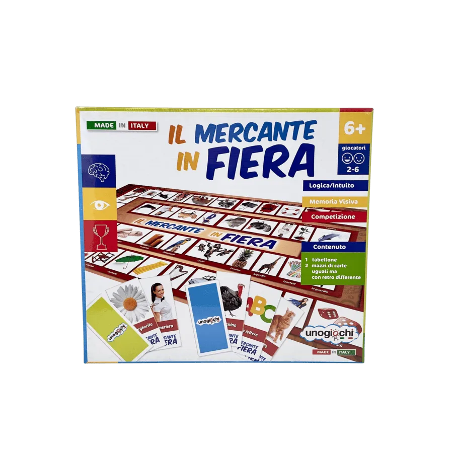 Il mercante in fiera – versione italiana – UNO GIOCHI | 28 cm x 6 cm x 26 cm