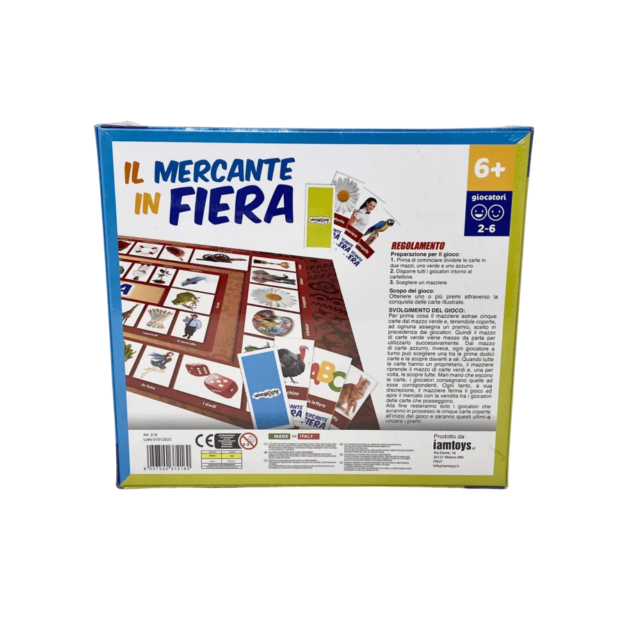 Il mercante in fiera – versione italiana – UNO GIOCHI | 28 cm x 6 cm x 26 cm