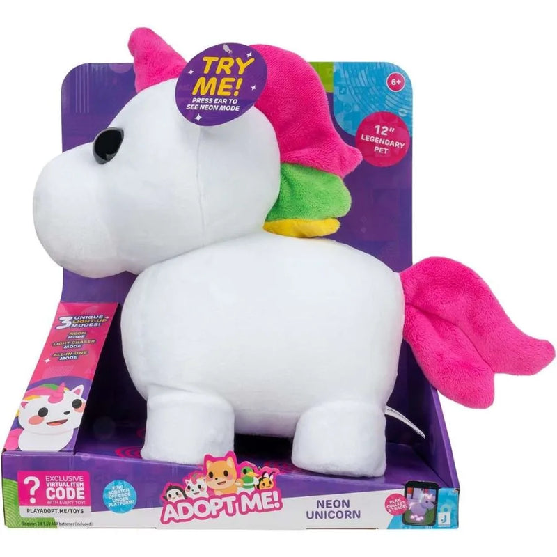 Peluche Adopt Me Unicorno Neon – Serie 1 | ‎38,5cm x 17cm x 34,5cm