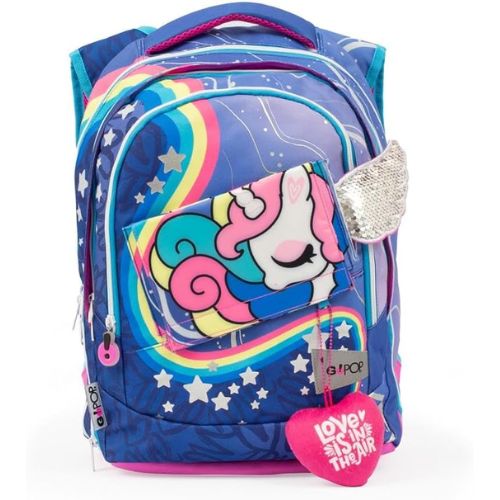 Zaino GO POP Unicorn Estensibile con Magia e Stile