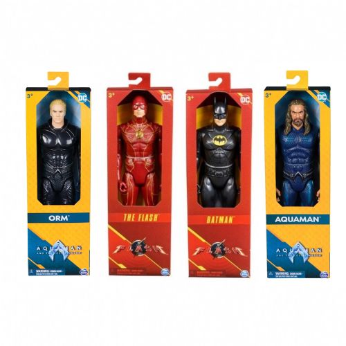 Action Figure Super Eroi DC - Batman, Aquaman, Flash e Orm - 30 cm