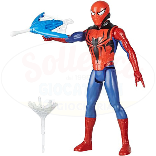 Spider Man Action Figure 30cm con Blast Gear -  Hasbro | 22cm x 6cm x 30cm