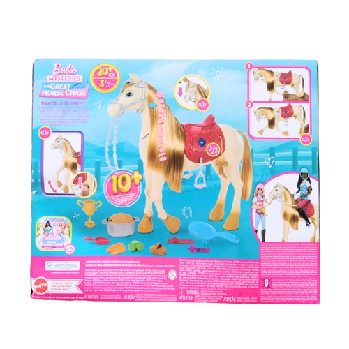 Barbie Mysteries The Great Horse Chase: Cavallo Interattivo con 20+ Suoni e Accessori