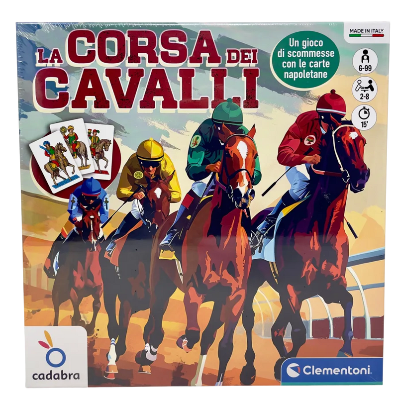 La Corsa dei Cavalli – Gioco da Tavolo - Clementoni | 30cm x 30cm x 6cm
