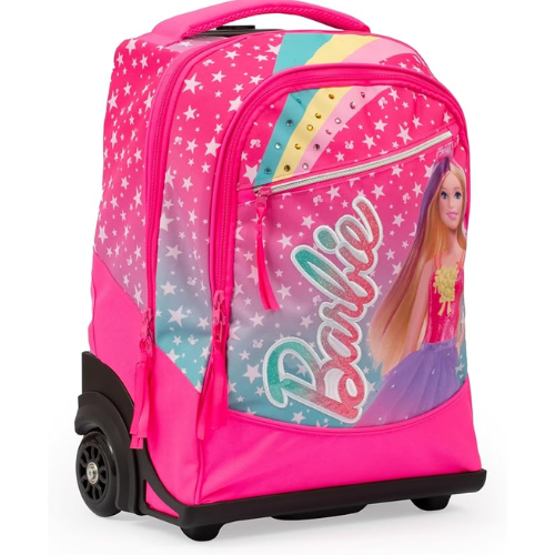 Trolley 2 Ruote Barbie - Mattel: Comodo, Capiente e Perfetto per la Scuola