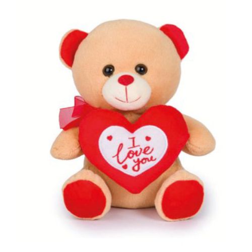 Peluche Orso I Love You beige - Morbido, Dolce e Perfetto per San Valentino | Decar