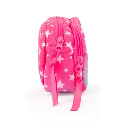 Astuccio Porta Penne Barbie Mattel: Maxi Bustina 2 Zip per Scuola