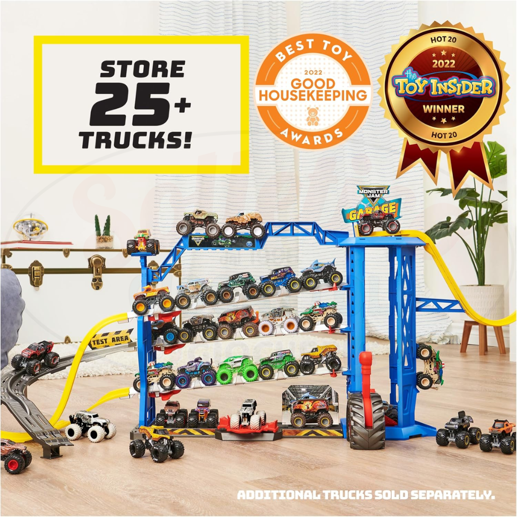 Monster Jam Garage Playset - Divertimento Epico con Acrobazie e Azione