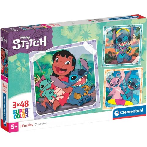 Puzzle 3x48 Lilo e Stitch Clementoni: Divertimento e Apprendimento per Bambini