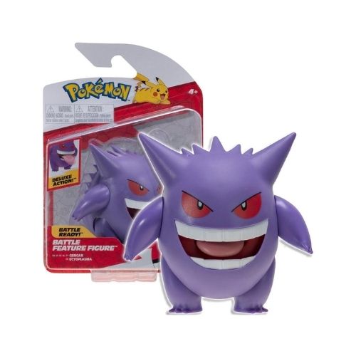 Gengar Pokémon Battle Figure | Attacco Lick da Paura!