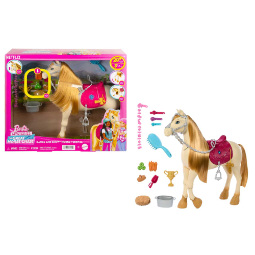 Barbie Mysteries The Great Horse Chase: Cavallo Interattivo con 20+ Suoni e Accessori
