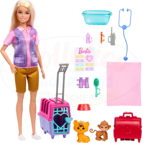 Barbie Carriere - Salvataggio e Recupero Animali Playset