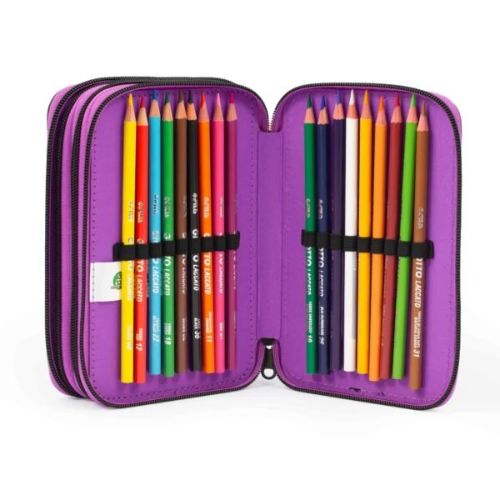 Astuccio Triplo Dark Love Go Pop con Set Completo Scuola