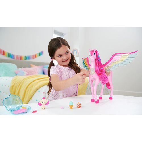 Barbie Mattel Fairytale Touch of Magic Pink Pegasus: Luci, Suoni e Magia!