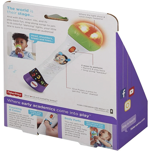 Fisher-Price - Ridi e Impara: Microfono Baby Rock