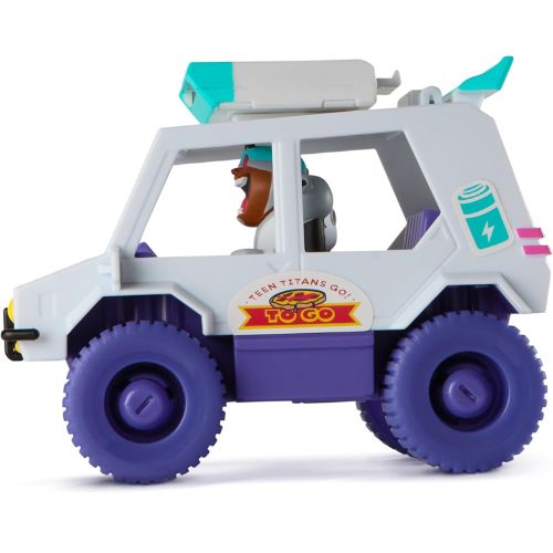 Teen Titans Go! T-Car Pizza Launcher Cyborg – Giocattolo Interattivo per Bambini