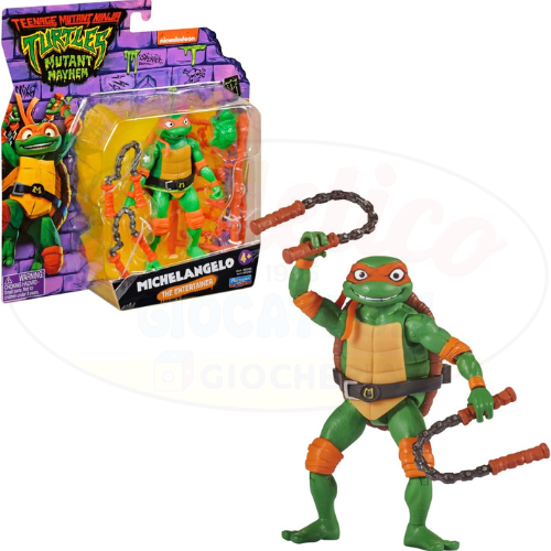 Ninja Turtles Mutant Mayhem: Action Figures Esclusive - Playmates Toys | 6,5cm x 4,5cm x 12cm