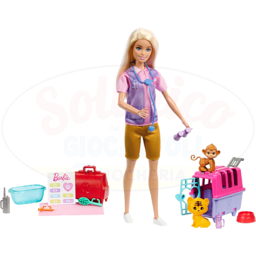 Barbie Carriere - Salvataggio e Recupero Animali Playset