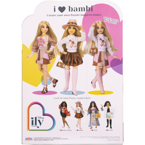 Disney Ily 4 Ever - Bambola I Love Bambi: Bambola da Collezione con Accessori