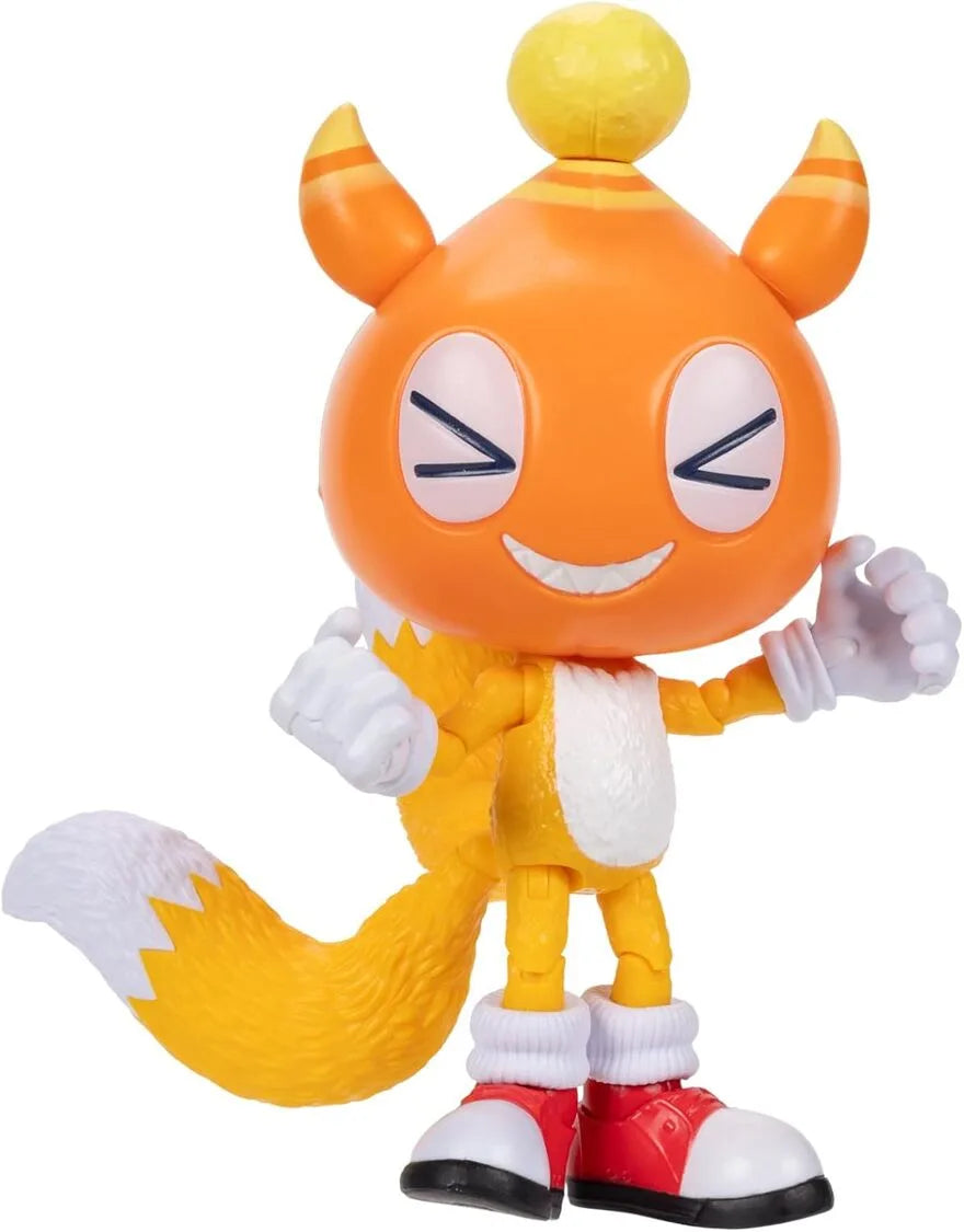 Sonic 3 Movie – Action Figure di Tails - JAKKS Pacific | 13 cm x 6 cm x 4 cm