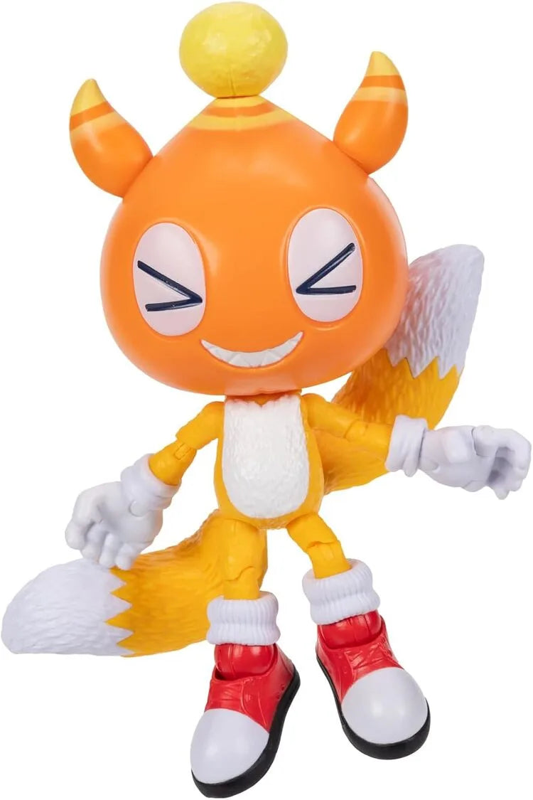 Sonic 3 Movie – Action Figure di Tails - JAKKS Pacific | 13 cm x 6 cm x 4 cm