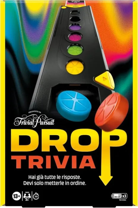 Drop Trivia – Gioco di Società Elettronico Ispirato a Trivial Pursuit | 27cm x 18cm x 4 cm