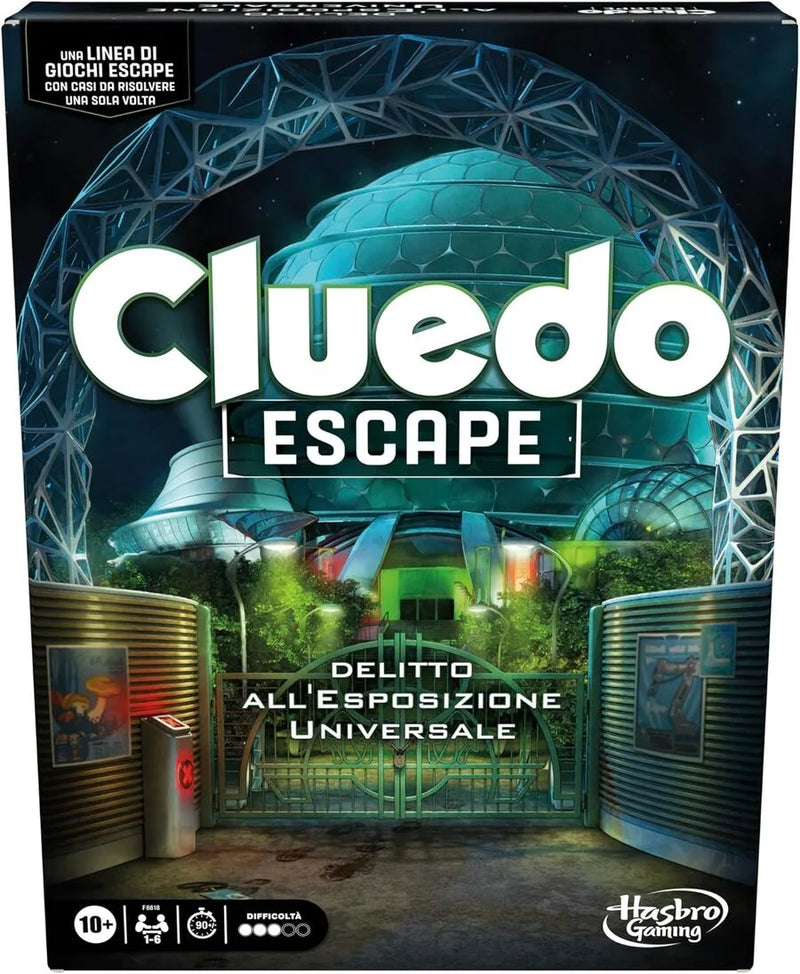 Cluedo Escape – Delitto all’Esposizione Universale - Hasbro Gaming | 26,7cm x 20cm x 4 cm