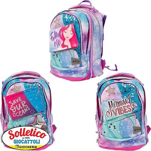 Zaino Gopop - Mermaid Vibes: Stile, Comfort e Avventura per la Scuola!