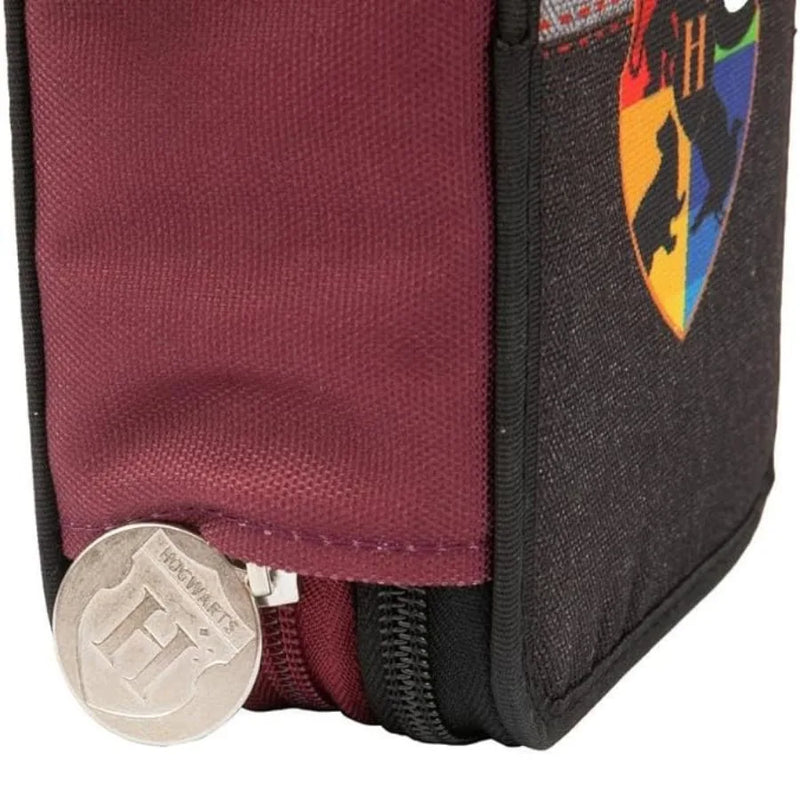 Astuccio 3 Zip Harry Potter – 3 Scomparti Accessoriati - Giochi Preziosi | 13cm x 6cm x 20cm