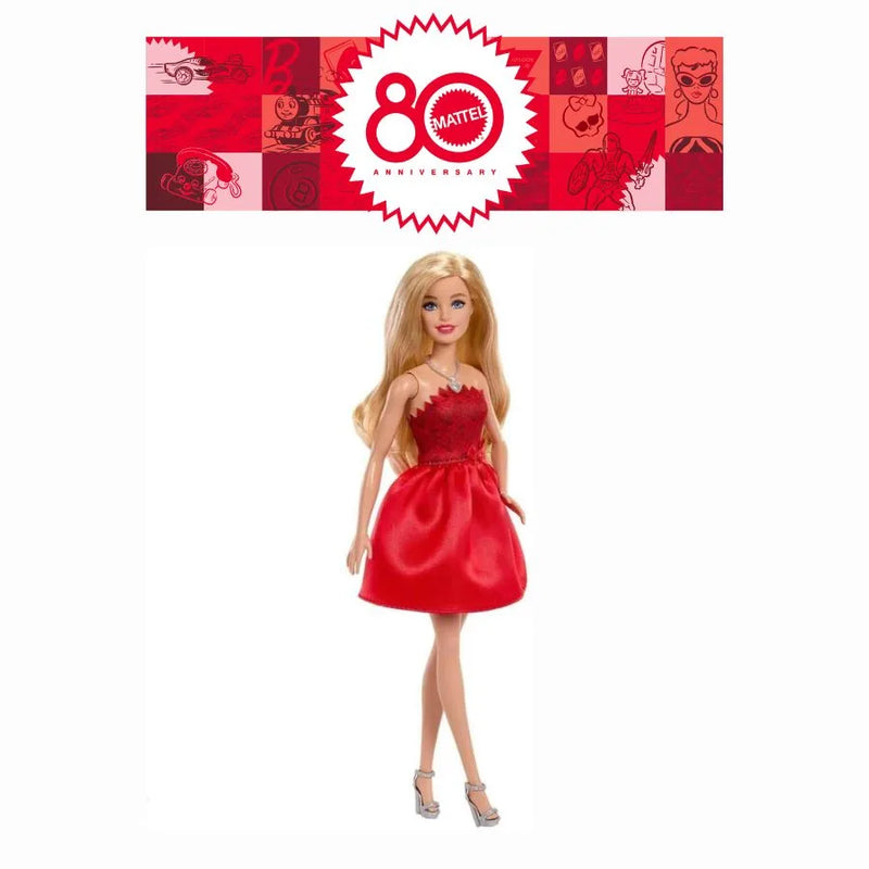 Barbie Anniversario Mattel 80° – Bambola 30cm - Mattel | 8cm x 4cm x 30cm