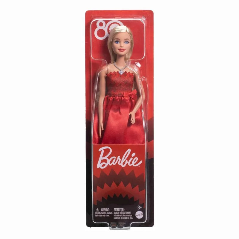 Barbie Anniversario Mattel 80° – Bambola 30cm - Mattel | 8cm x 4cm x 30cm