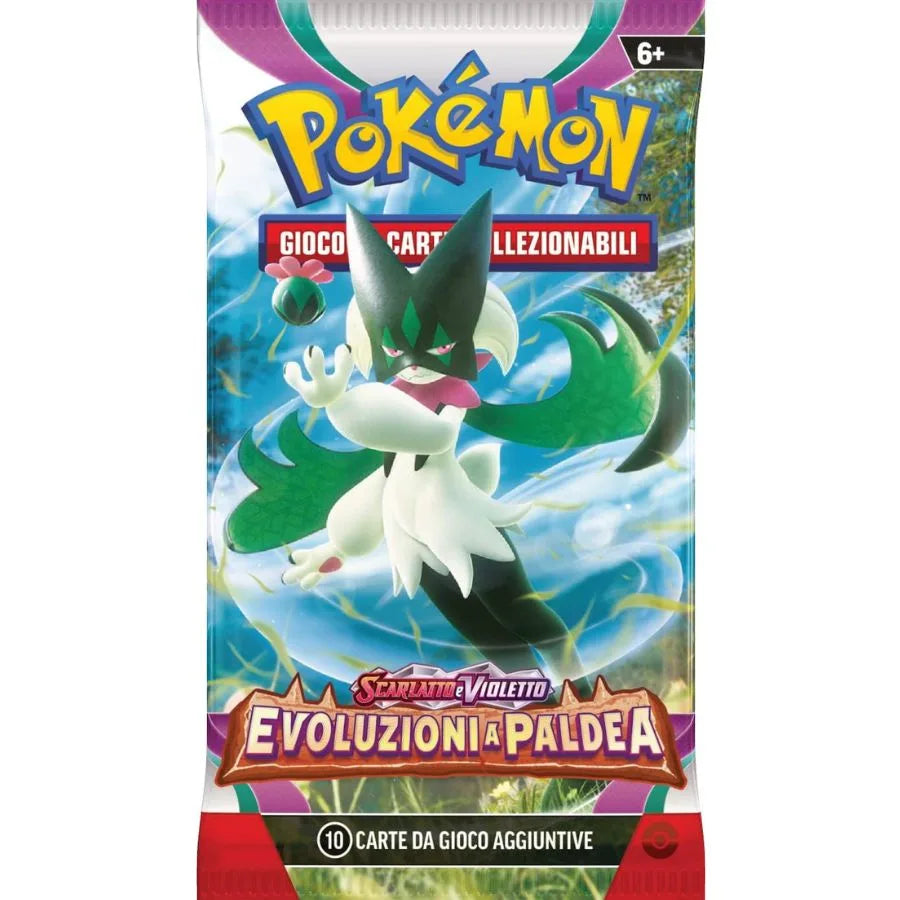 Booster Box Evoluzioni a Paldea – Pokémon TCG | 13,5cm x 7,5cm x 12cm