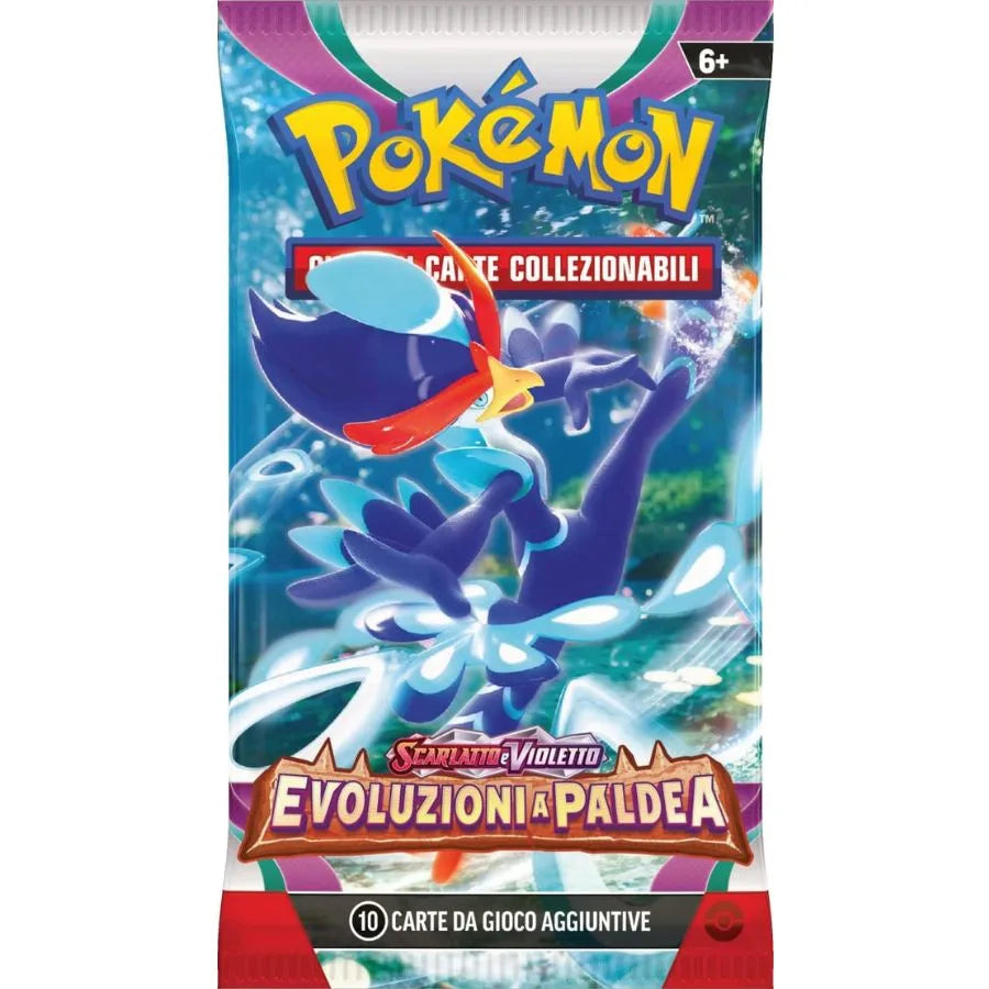 Booster Box Evoluzioni a Paldea – Pokémon TCG | 13,5cm x 7,5cm x 12cm
