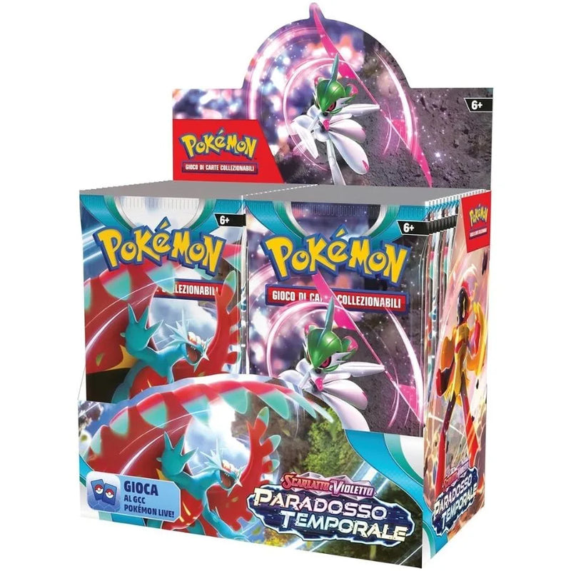 Booster Box Paradosso Temporale - Pokémon TCG | 13,5cm x 7,5cm x 12cm