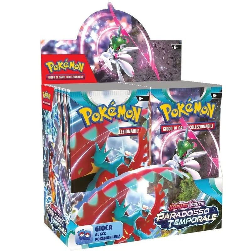 Booster Box Paradosso Temporale - Pokémon TCG | 13,5cm x 7,5cm x 12cm
