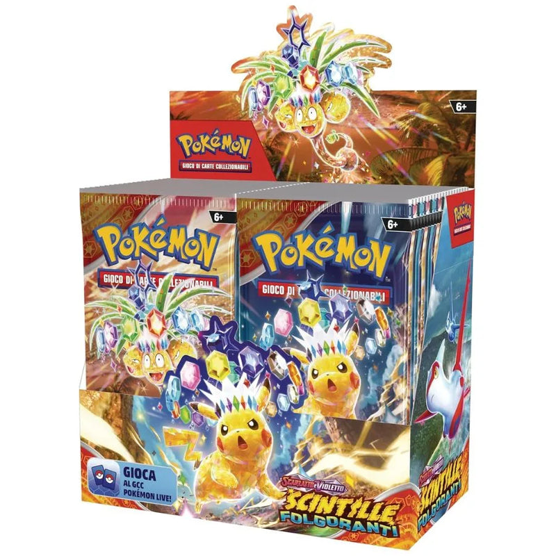 Booster Box Scintille Folgoranti - Pokémon TCG | 13,5cm x 7,5cm x 12cm