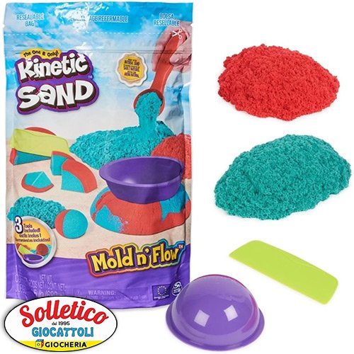 Kinetic Sand - Mold n' Flow: Scatena la Fantasia dei Bambini con la Sabbia Magica!
